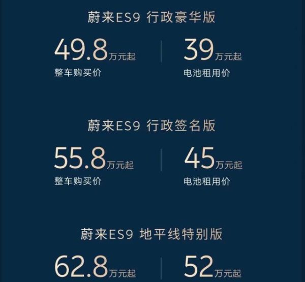 AG真人中国官网登录入口 蔚来史上最大SUV来了：ES9厚爱开卖，配主动悬架、视频会议系统