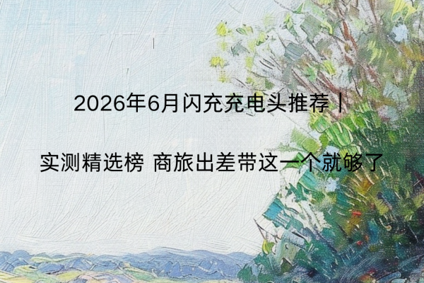 AG真人中国官网登录入口 2026年6月闪充充电头保举|实测精选榜 商旅出差带这一个就够了